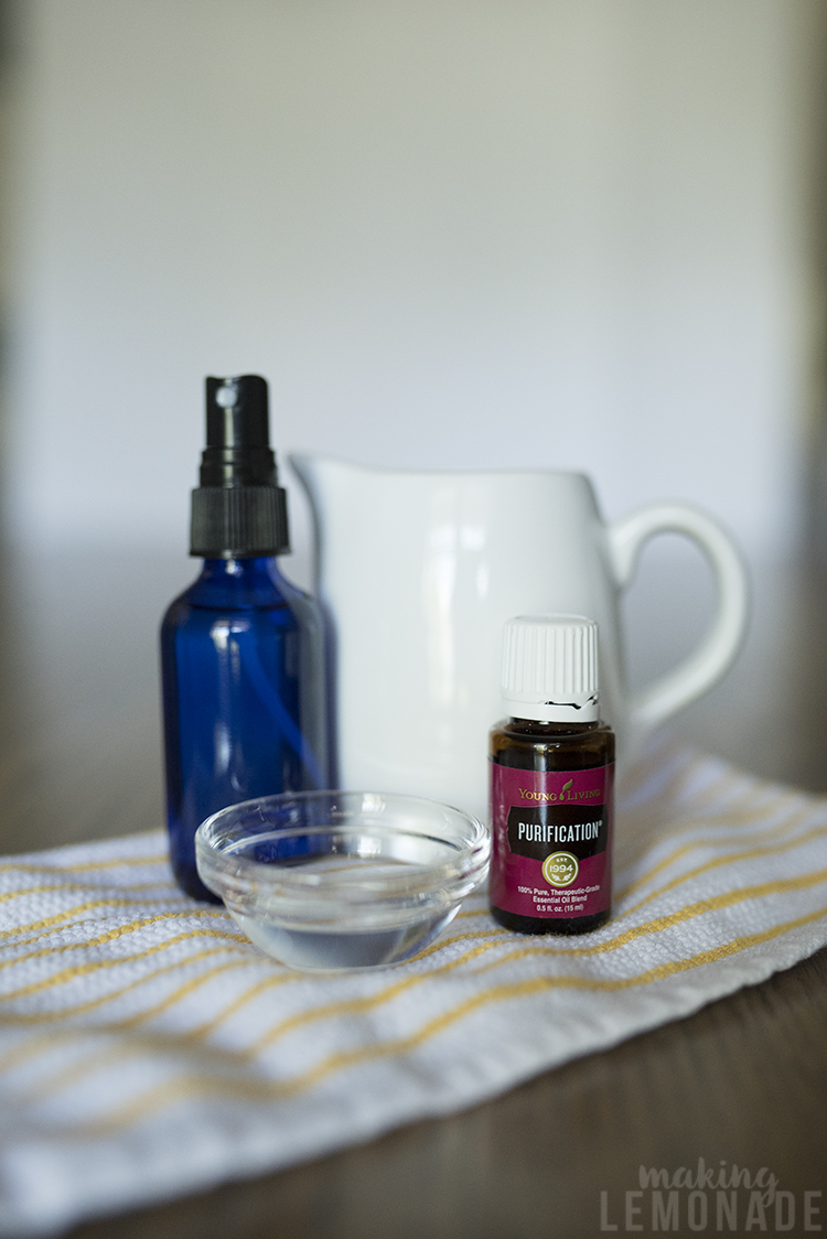 DIY pure and fresh air freshener with purification essential oil