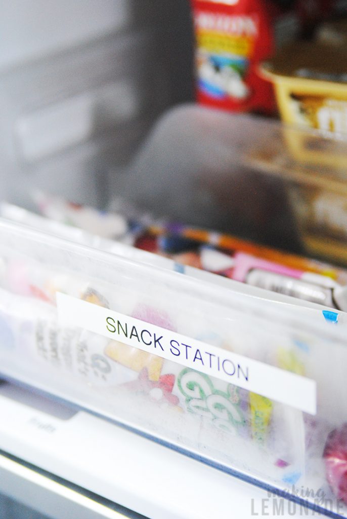 snack station for kids