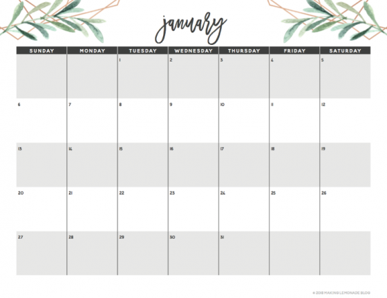 Get Organized with our Free Printable 2019 Planner! - Making Lemonade