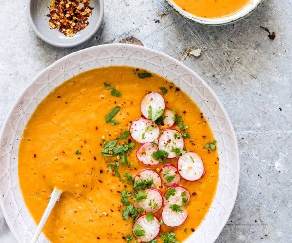 mexican spiced instant pot cauliflower soup