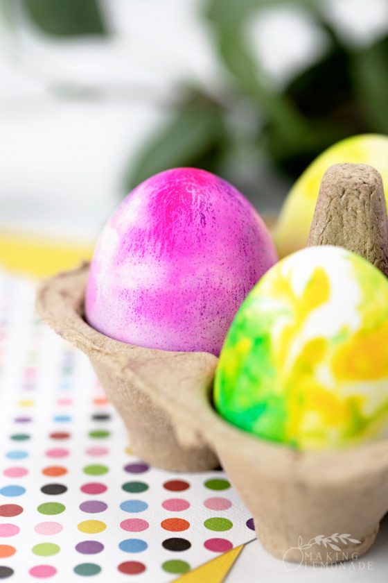 How to Make Marbleized Easter Eggs With Shaving Cream | Making Lemonade