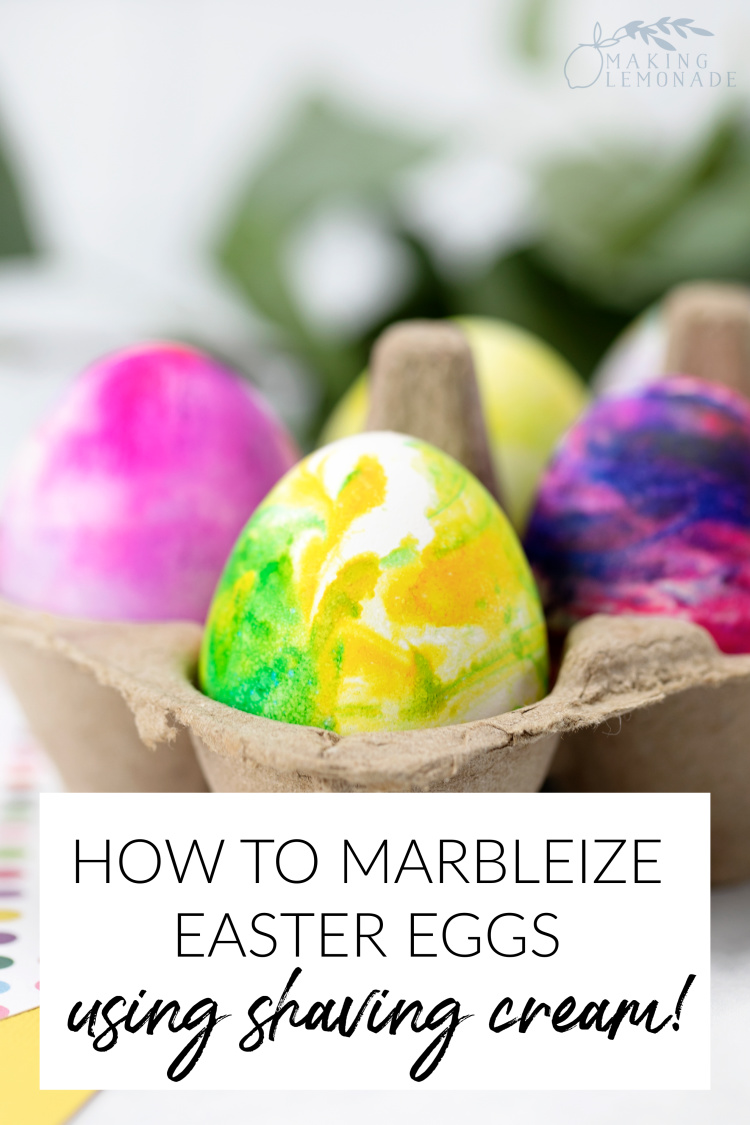 How to Make Marbleized Easter Eggs With Shaving Cream - Making Lemonade