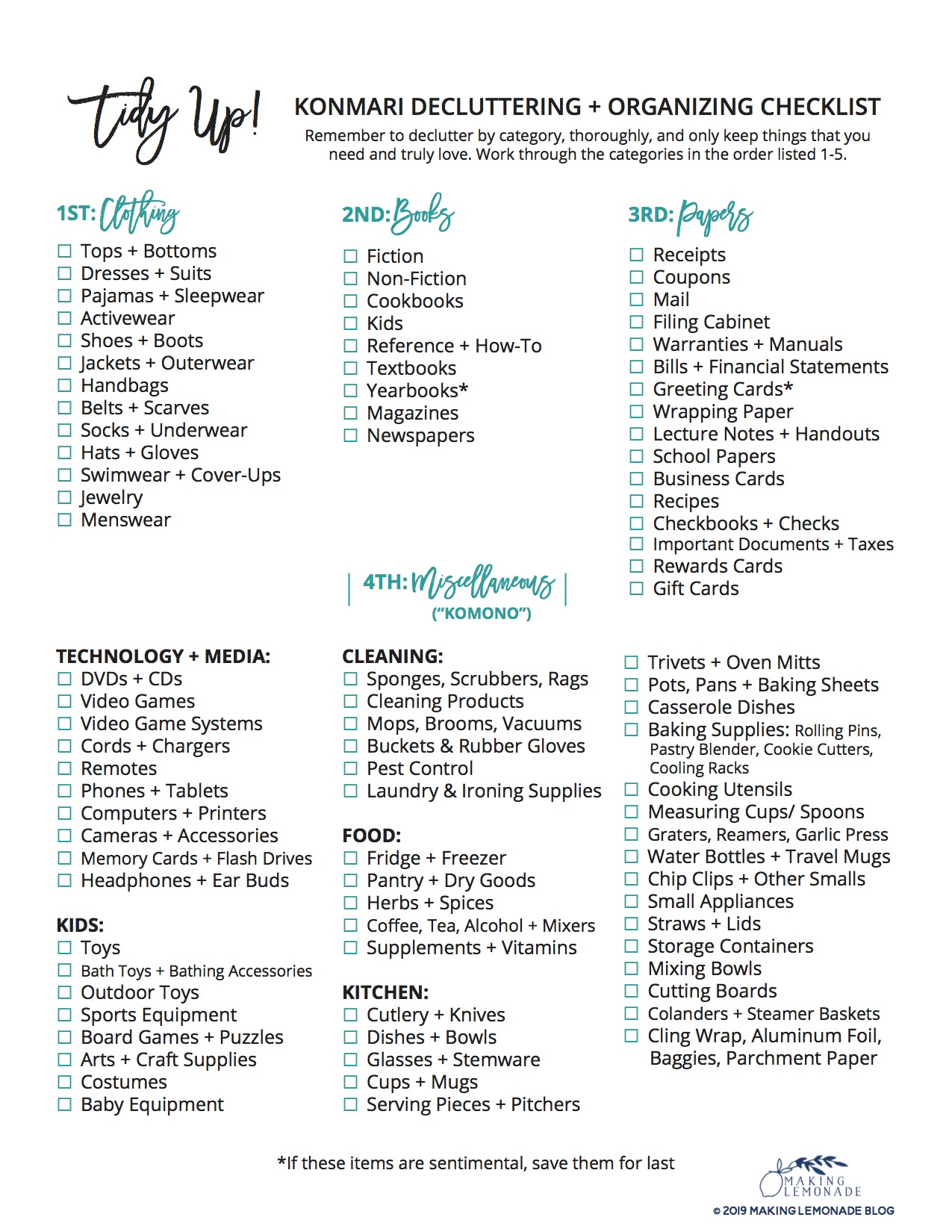 free-printable-decluttering-checklist