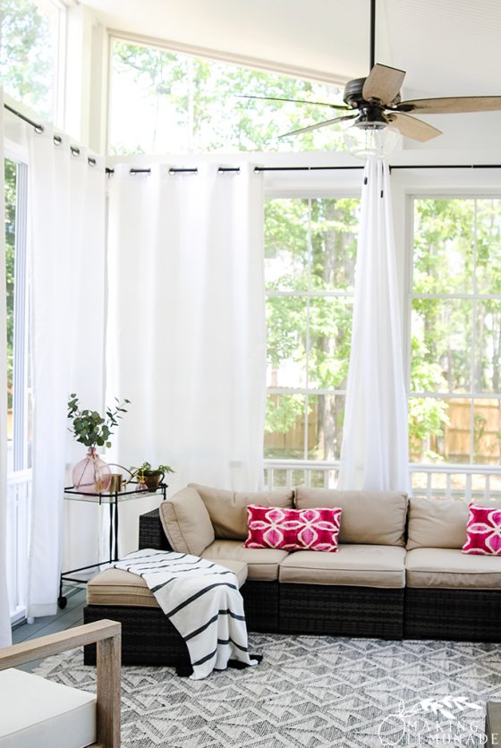 Transform Your Porch with Outdoor Curtains - Making Lemonade