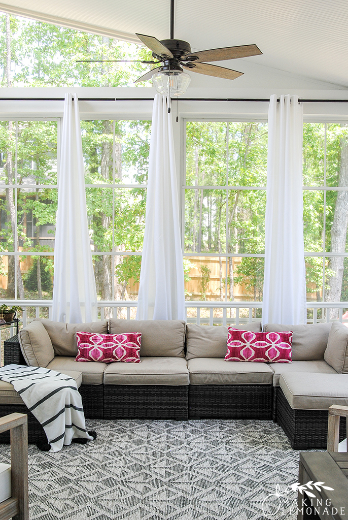 Transform Your Porch with Outdoor Curtains - Making Lemonade