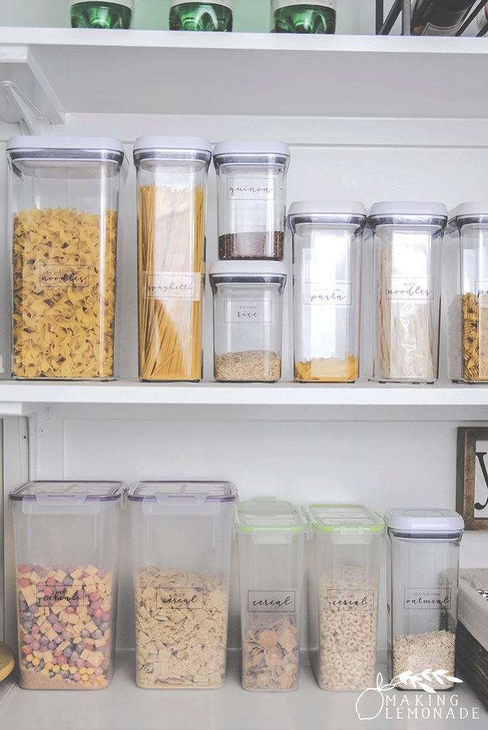 how to organize any sized pantry (small spaces to a walk-in pantry) for maximum food and household storage!