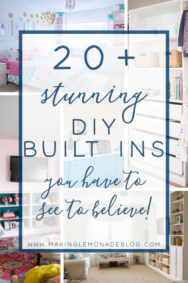 25 Diy Built Ins Using Prefab Bookcases, How To Make Built In Bookcases With Cabinets