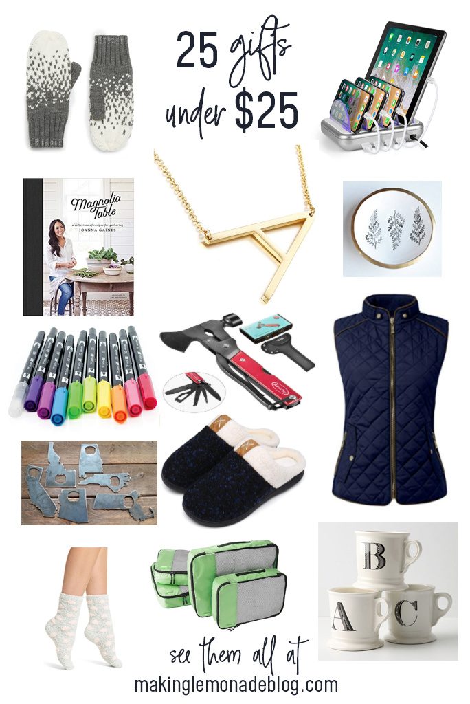 best holiday gifts under $25! (gift guide for women, men, teachers, and friends!)