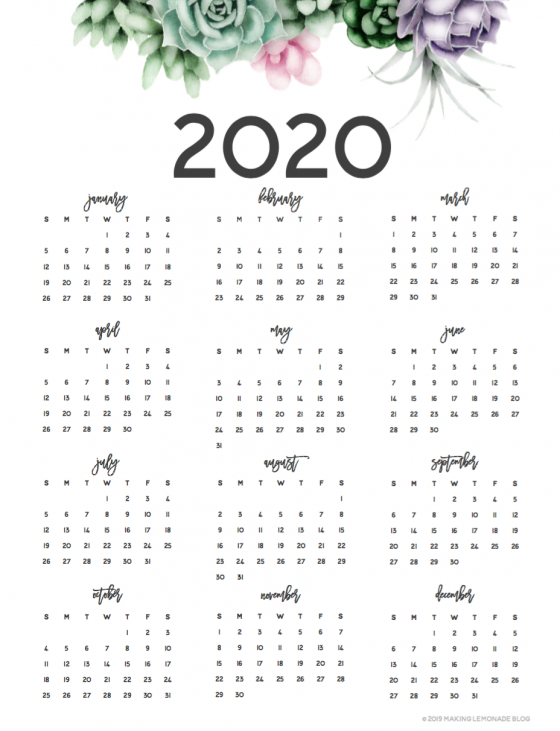 It's Here! Get Your FREE 2020 Printable Planner! - Making Lemonade