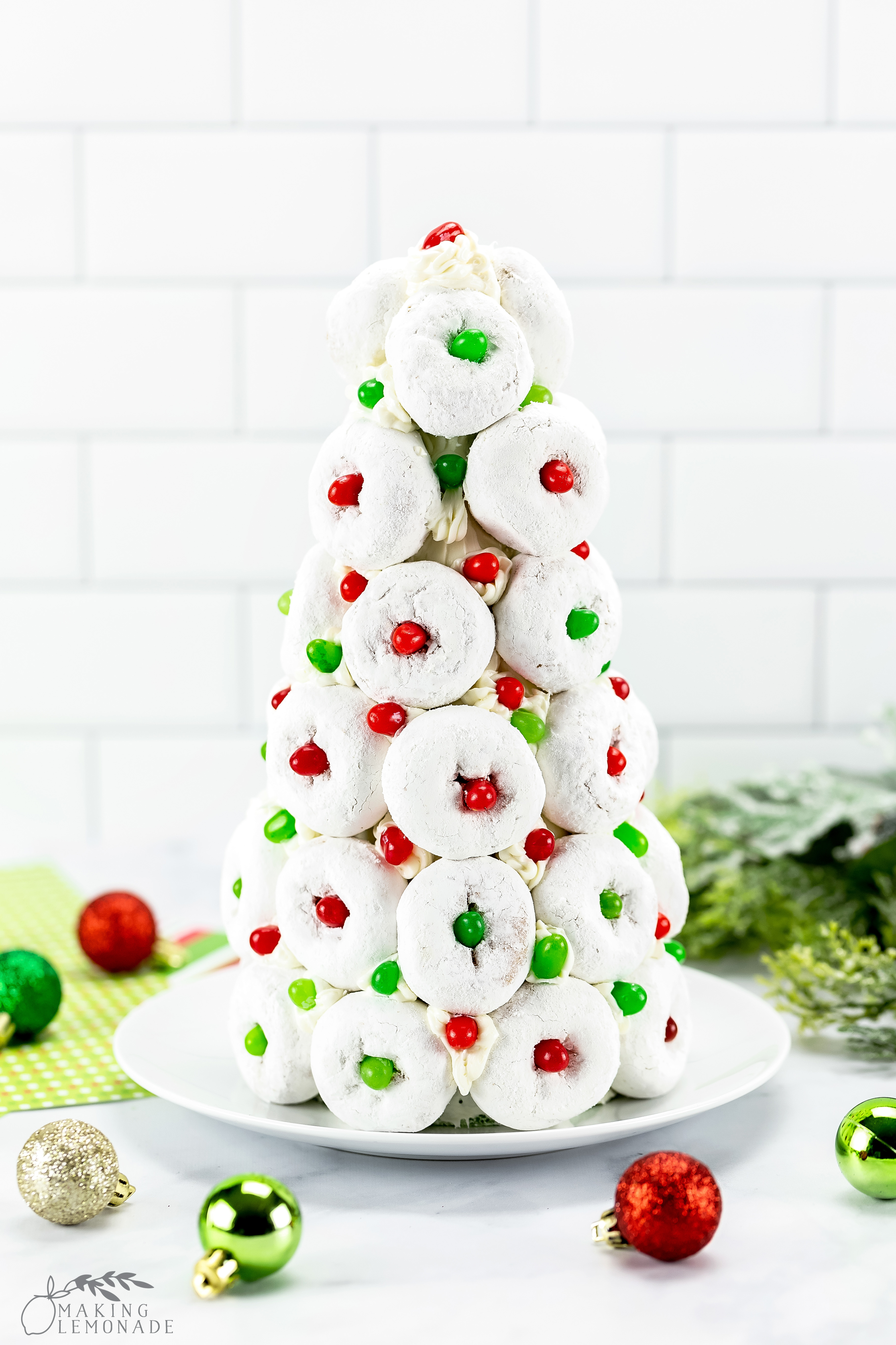 Your Christmas Party Guests Will LOVE This DIY Doughnut Tree