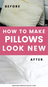 How To Clean Pillows So They Look Like New - Making Lemonade