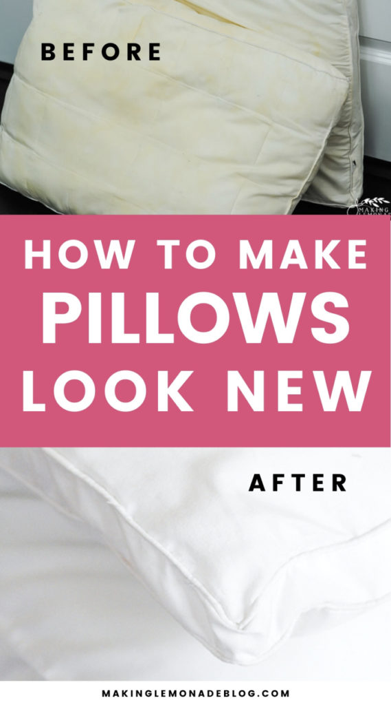 how to make pillows look like new