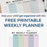 daily planner printable for students