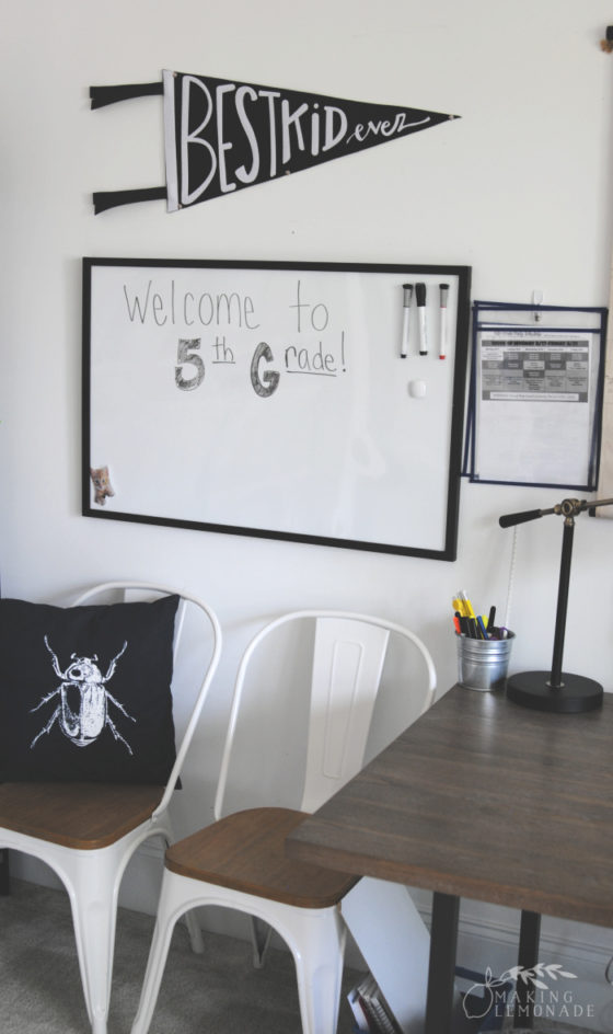 How to Set up a Home Learning Space for Kids - Making Lemonade