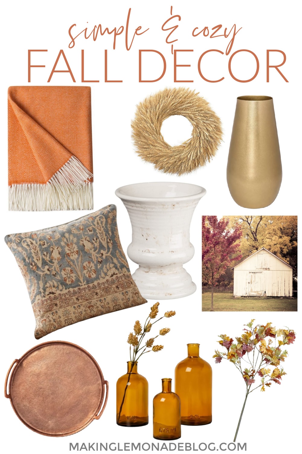 cozy fall favorites collage