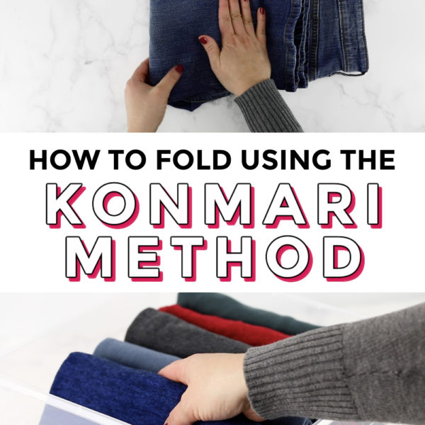 how to fold using the KonMari Method