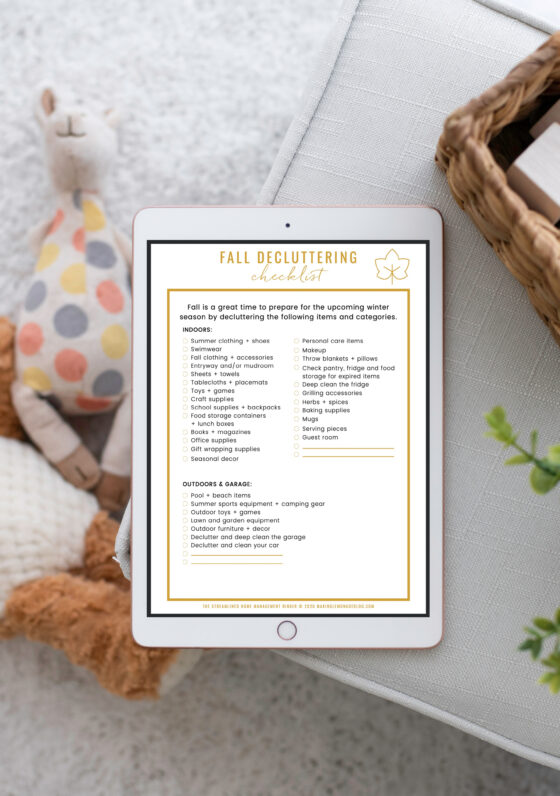What to Declutter this Season (Printable Fall Decluttering Checklist ...