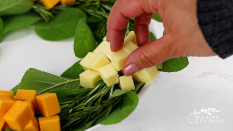 Christmas Charcuterie Wreath Appetizer - Making Lemonade