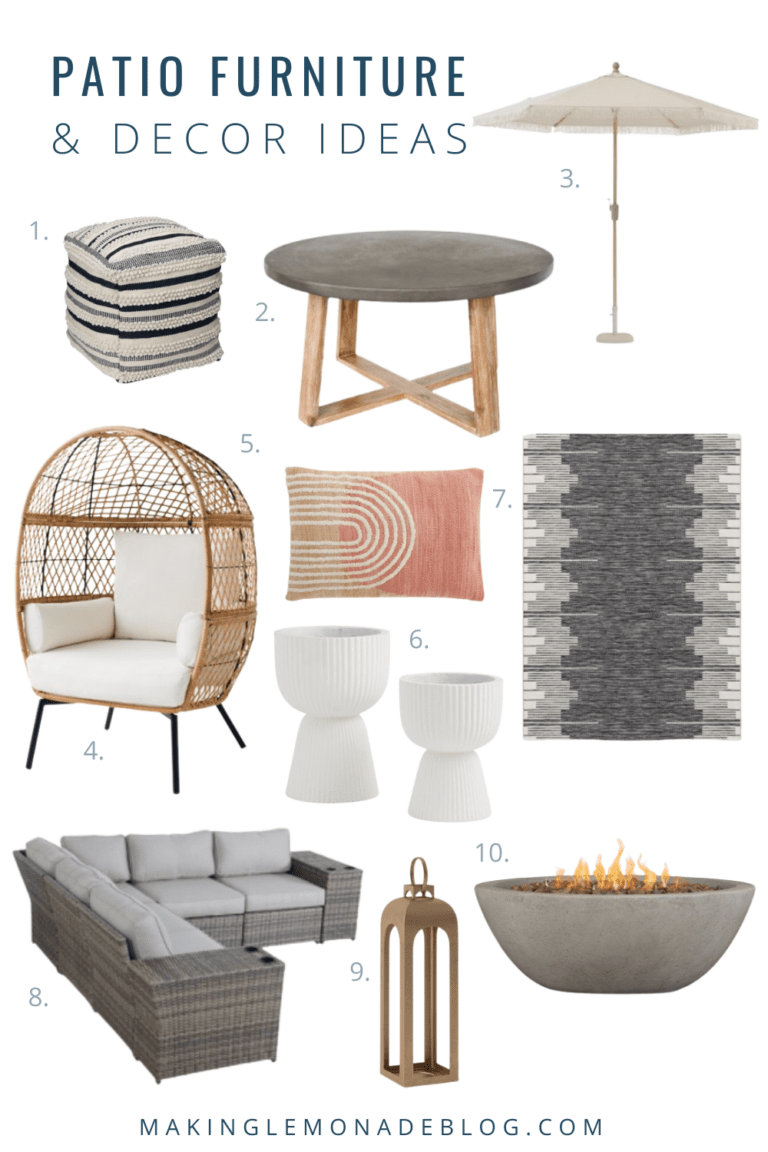 Patio Furniture and Decor Ideas - Making Lemonade