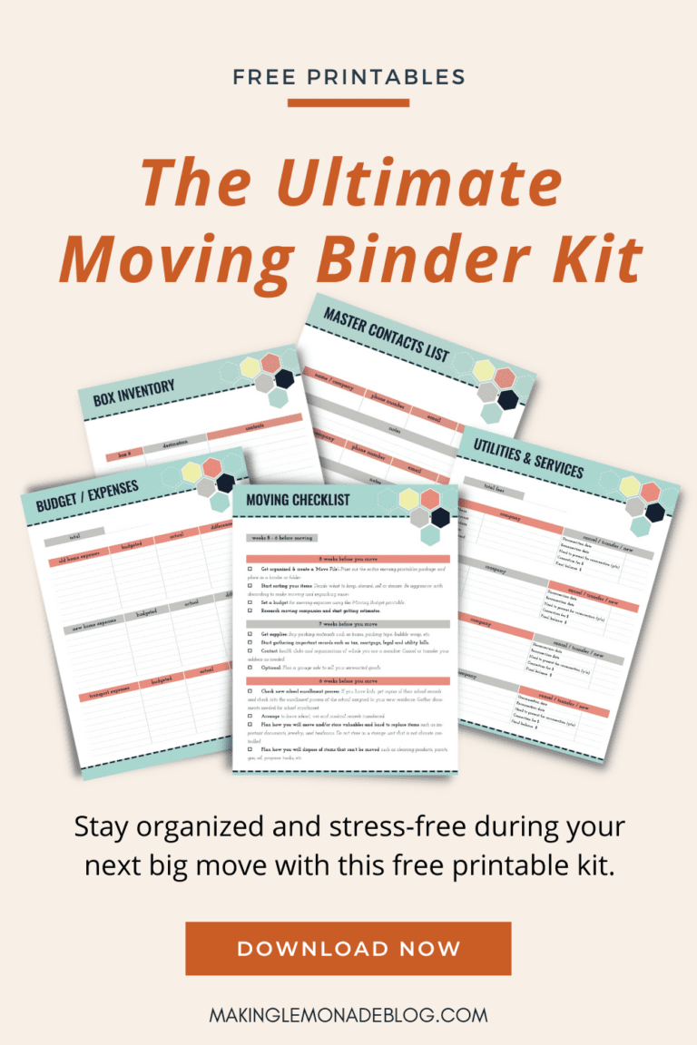 Ultimate Collection of Moving Printables (FREE Printable Moving Binder!)