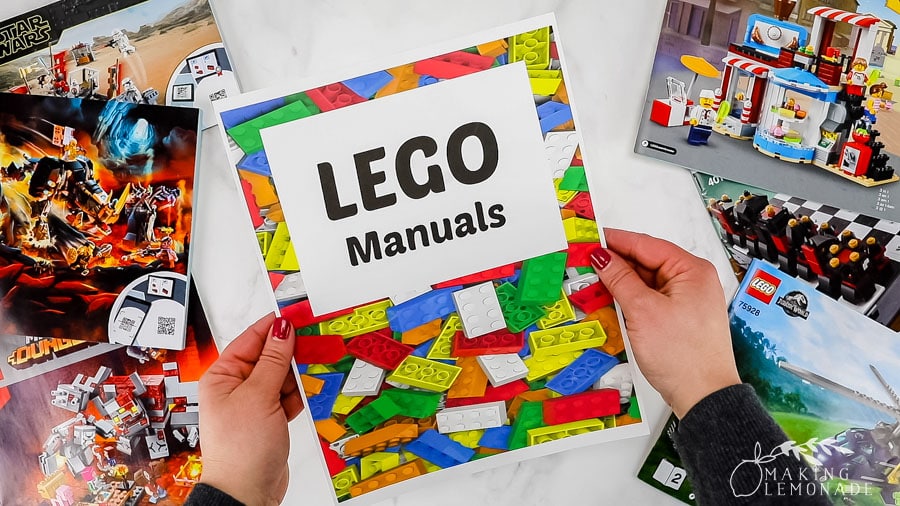 LEGO manual binder cover