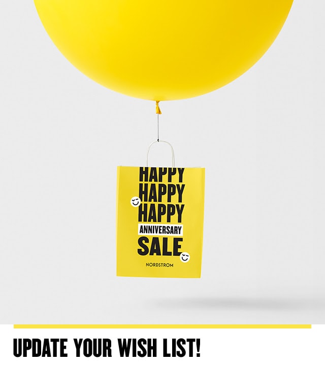 balloon with Nordstrom Anniversary Sale bag