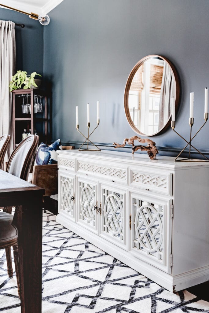 dining room with sideboard