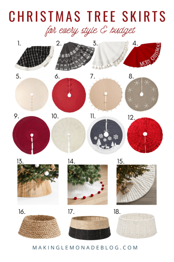 25 Beautiful Christmas Tree Skirts & Collars