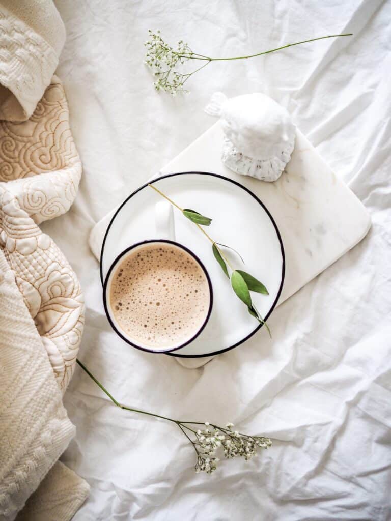 coffee and cookie on plate