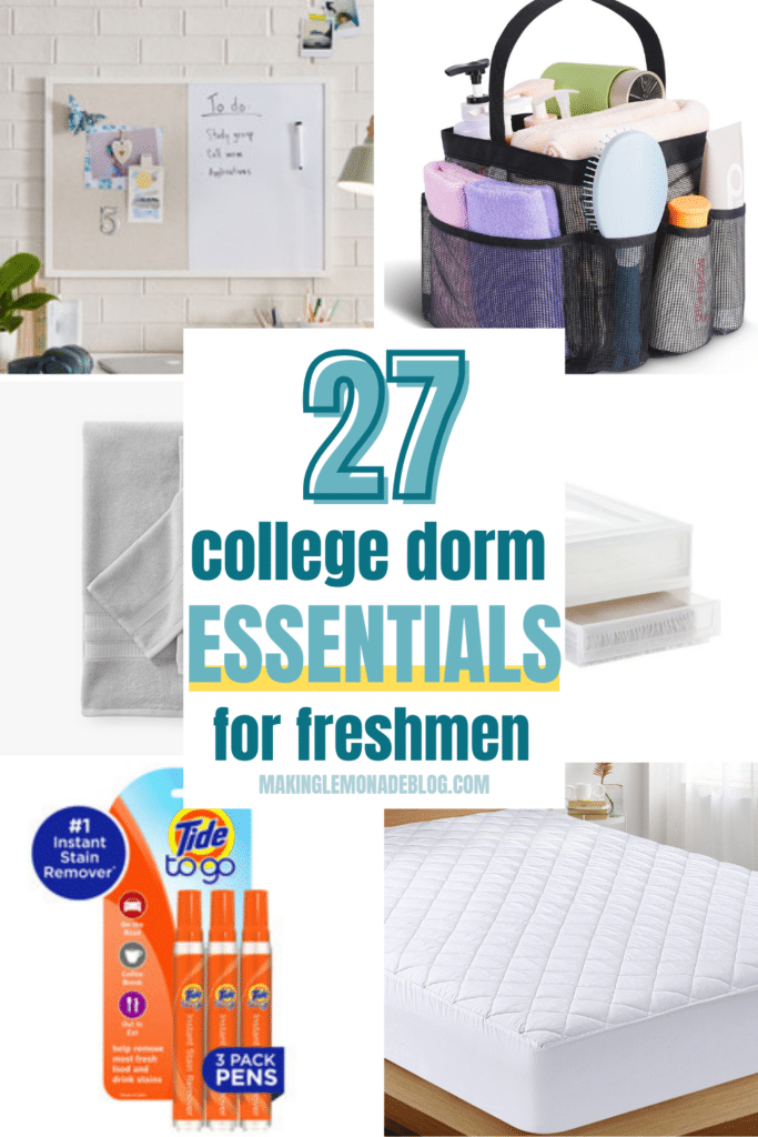 collage of 27 college dorm room essentials