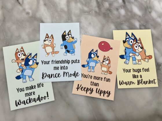 Free Printable Bluey Valentine’s Day Card: Share the Love, Bluey Style!