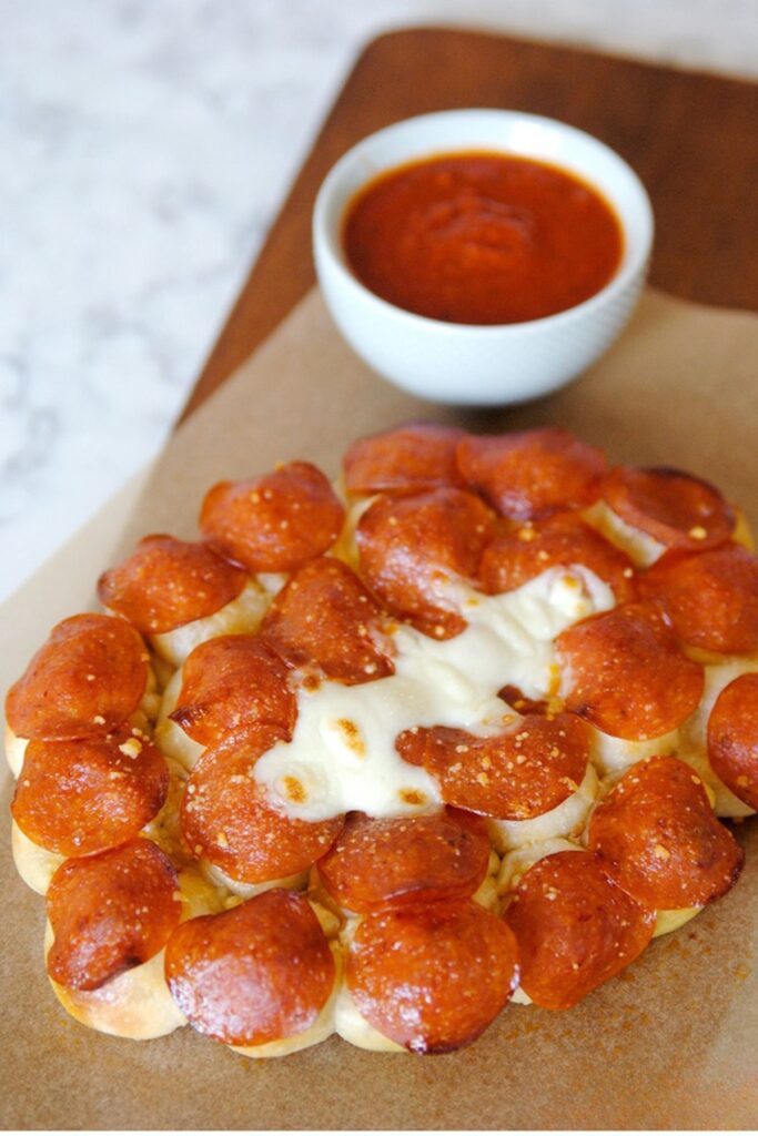 Pull-Apart Pepperoni Cheese Bread Appetizer